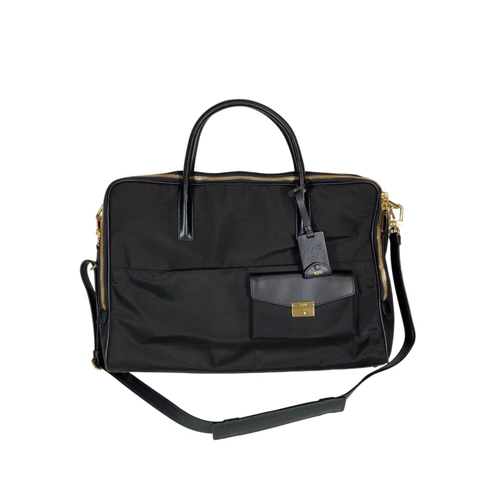 Tumi Larkin Marin Double Zip Brief Should Bag Black